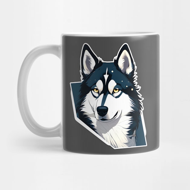 Siberian Husky design art 2 by Welcraft Design